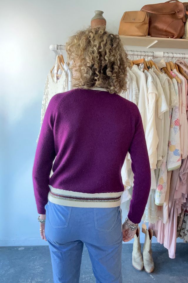 Dice Kayek Cashmere-Wool Sweater with Beaded Palm Tree Selected by The Curatorial Dept. #2