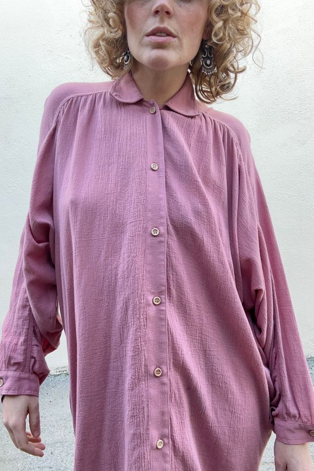 Electric Feathers Mauve Rimbaud Shirt Dress Selected by The Curatorial Dept. #2