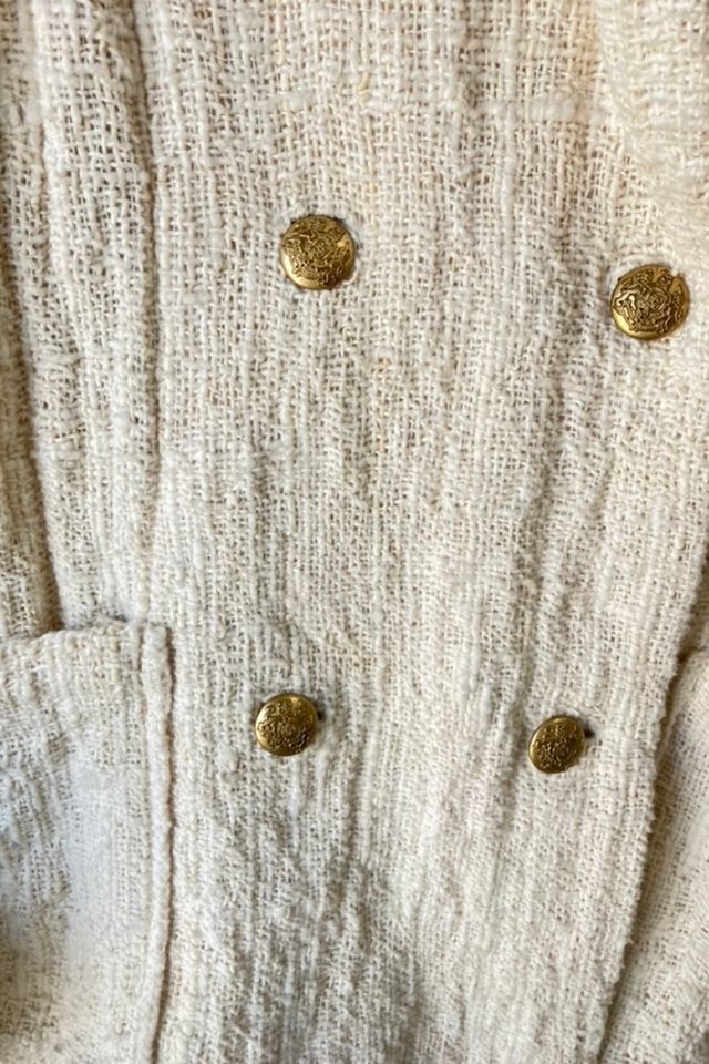 Electric Feathers Hand Woven Nubby Cotton Envelope Coat Selected by The Curatorial Dept. #2