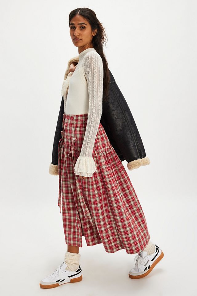 Jupe Longue Boutonnée Bronte Damson Madder #3