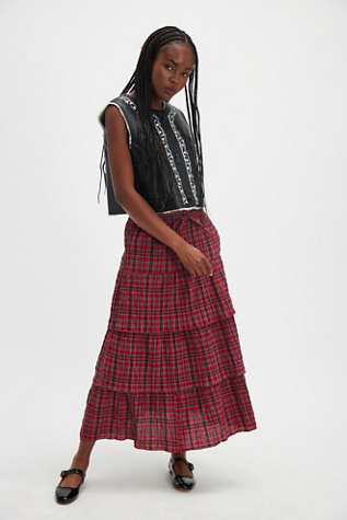 Damson Madder Malik Ra Ra Midi Skirt