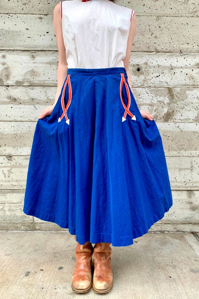 1940’s Blue Arrow Pocket Skirt Selected by Nomad Vintage #1