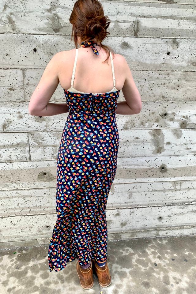 Vintage Floral Print Halter Dress & Matching Top Set Selected by Nomad Vintage #3