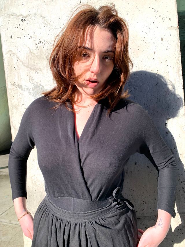 Vintage Plunging Neck Bodysuit Selected by Nomad Vintage #1