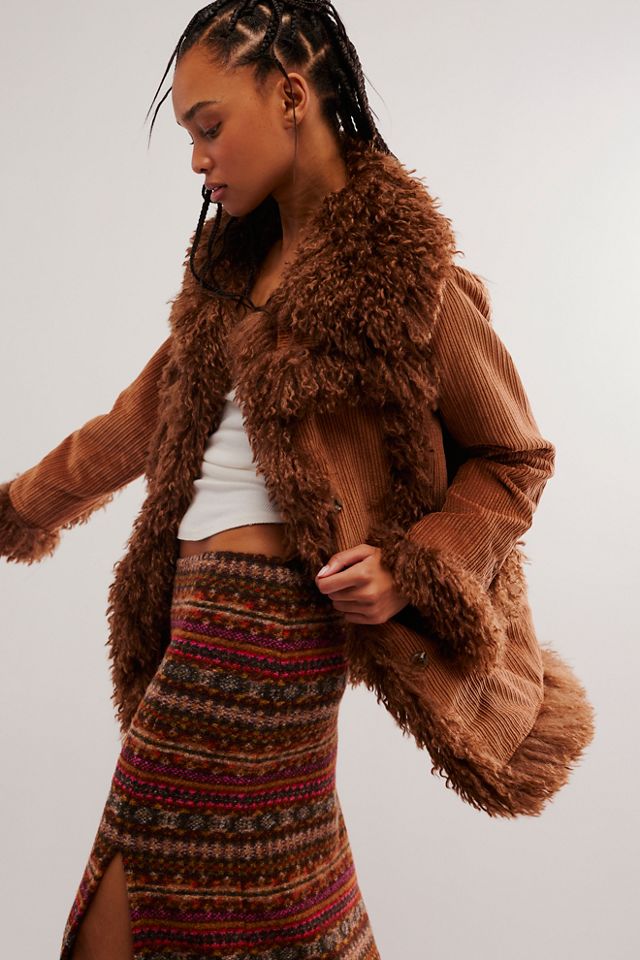 Anna Sui Faux Fur-Trimmed Jacket #3