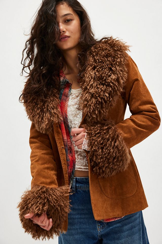 Veste en fausse fourrure bouclée Anna Sui #1