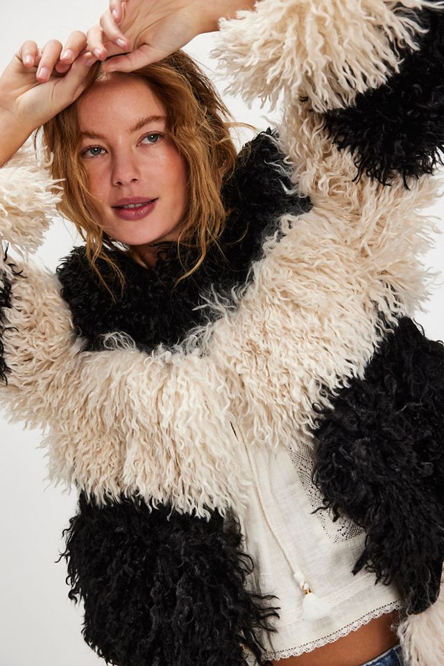 Anna Sui Faux Curly Fur Coat #2