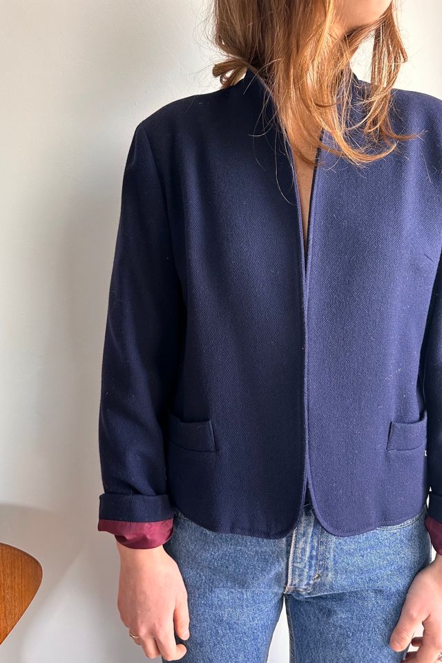Vintage Ira Joyce Blue Buttonless Bolero Selected by KA.TL.AK #1