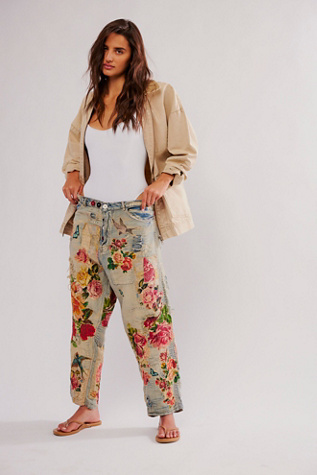 Magnolia Pearl Indigo Roses Pants