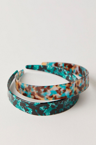 Tort Hard Headband at Free People in Seaweed