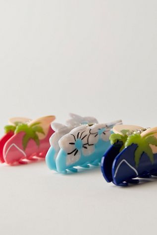 Solar Eclipse Hand Painted Claw Clip