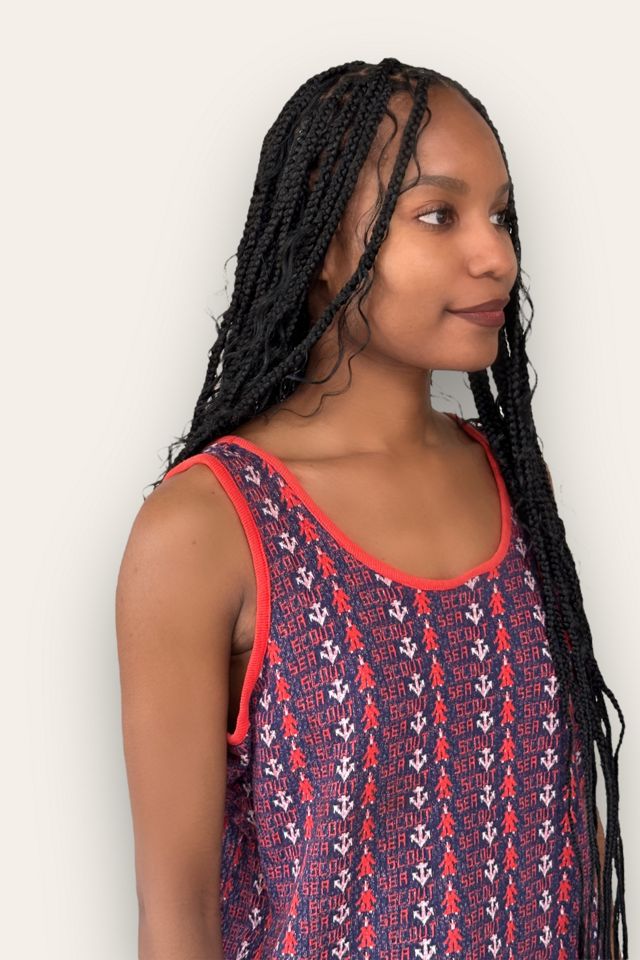 Vintage 1960's Sea Scout Nautical Knit Tank Top Selected By Afterlife Boutique #2