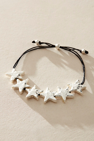 North Star Bracelet at Free People in Black/Silver