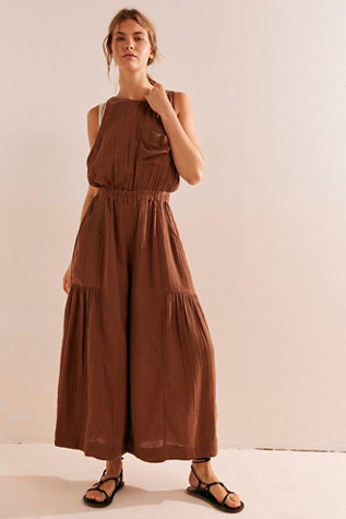 Ollie Jumpsuit by free-est at Free People in Brownie, Size: XS