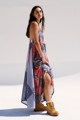 We The Free Heritage Maxi Dress at Free People in Americana Combo, Size: Medium