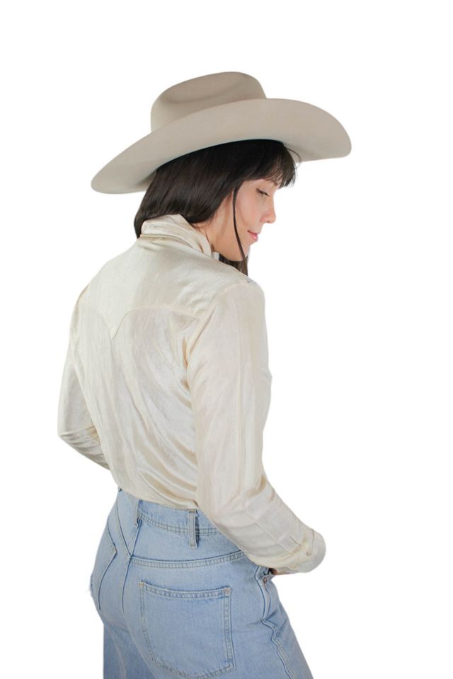 1970s Rare Rockmount Ranch Wear Satin Lace Button Down Selected By Moons + Junes Vintage #2