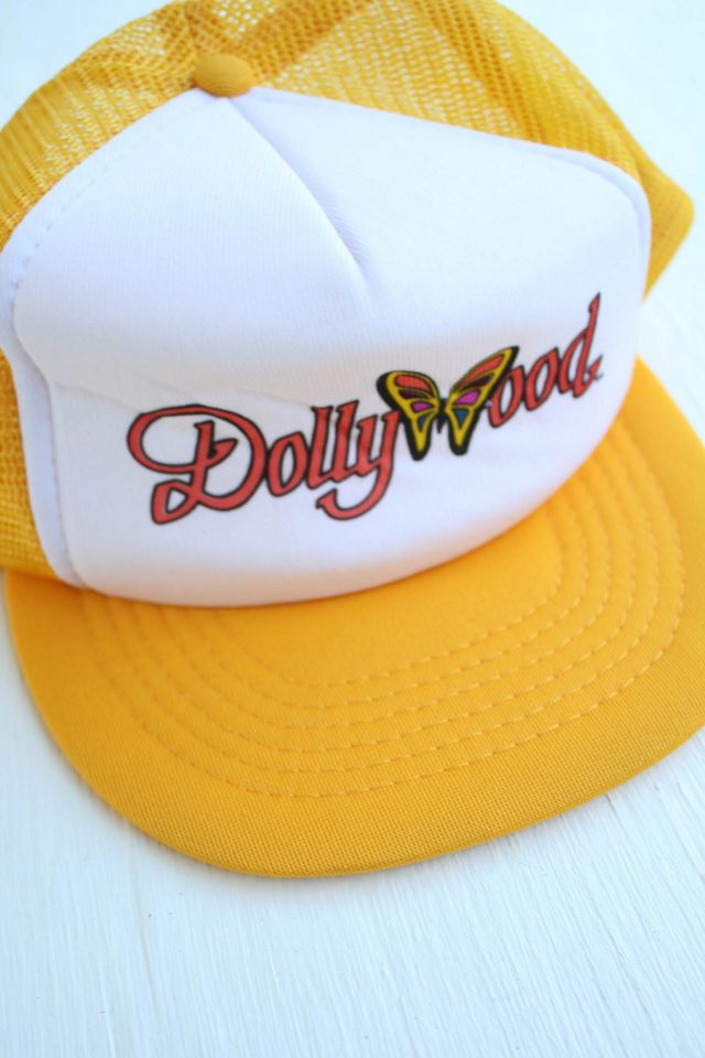 1990s Dollywood Yellow Butterfly Baseball Hat Selected By Moons + Junes Vintage #1