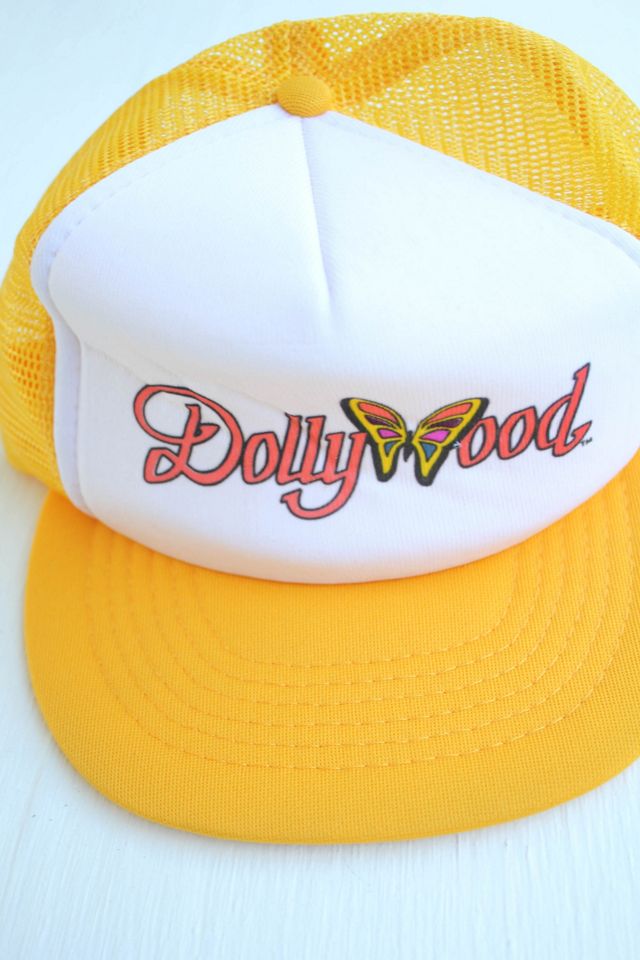 1990s Dollywood Yellow Butterfly Baseball Hat Selected By Moons + Junes Vintage #3