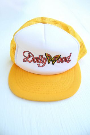 1990s Dollywood Yellow Butterfly Baseball Hat Selected By Moons + Junes Vintage