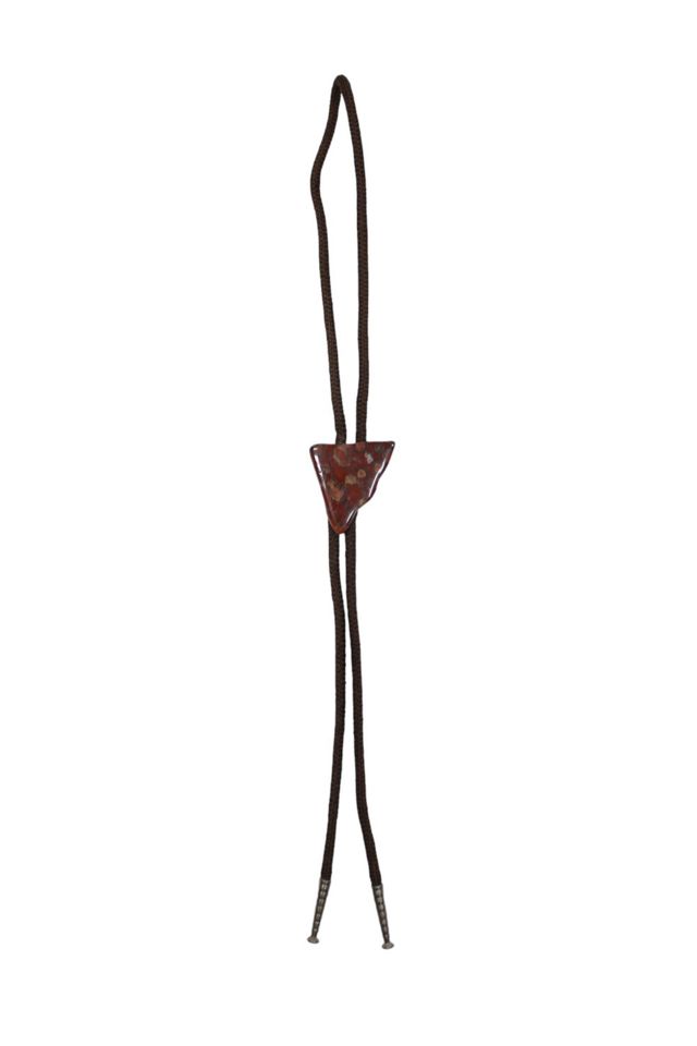 1970s Red Agate Western Bolo Tie Selected By Moons + Junes Vintage #1