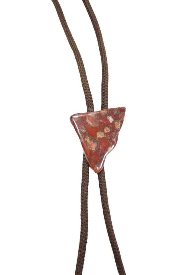 1970s Red Agate Western Bolo Tie Selected By Moons + Junes Vintage #2