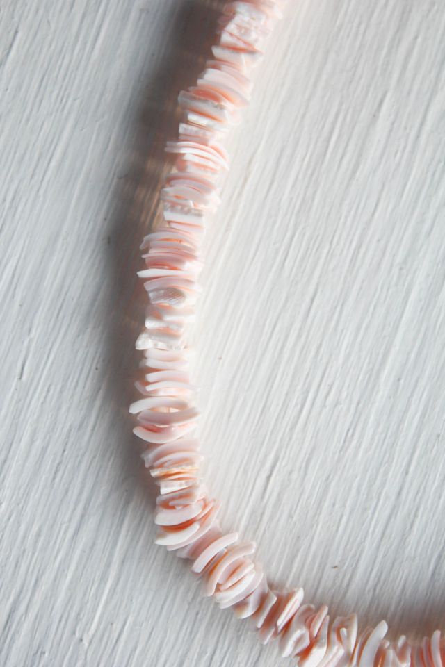 Vintage Hawaiian Pink Puka Shell Necklace Selected By Moons + Junes Vintage #2