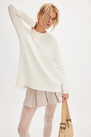 Phoebe Pullover At Free People In Stark White, Size: XS