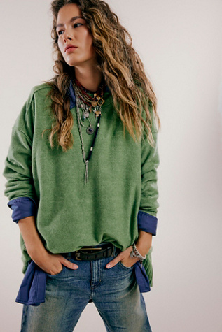 Free people green sweater hotsell