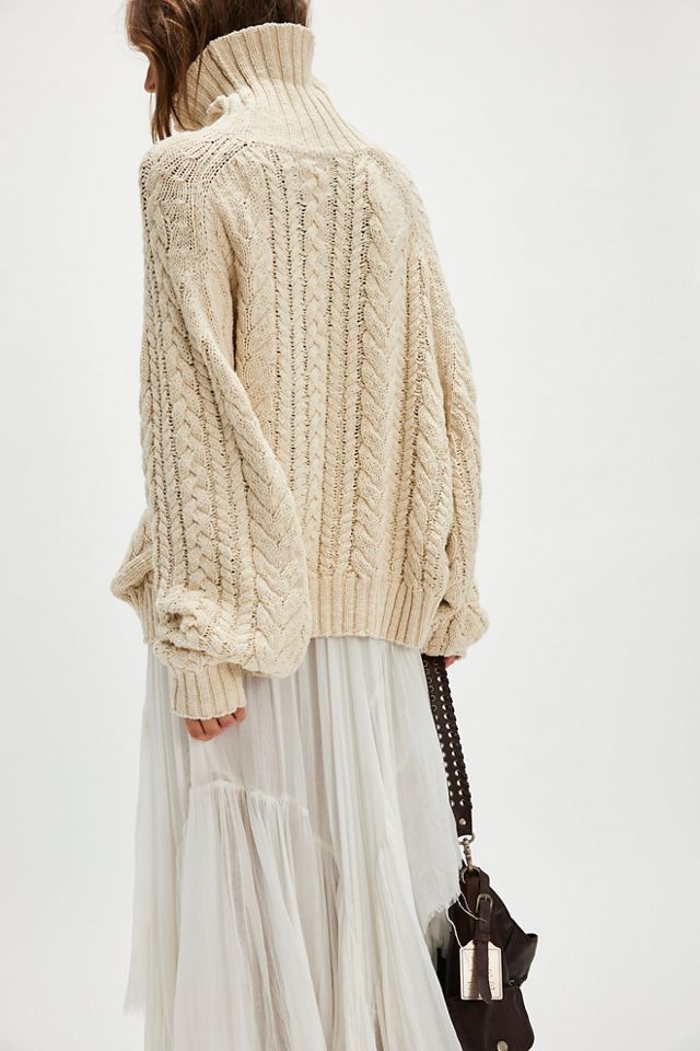 Denimist Cable Turtleneck Sweater #1