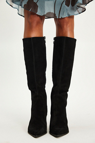 Yulia Tall Kitten Heel Boots by Circus NY by Sam Edelman at Free People in Black, Size: US 8.5