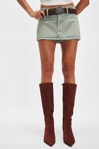 Yulia Tall Kitten Heel Boots by Circus NY by Sam Edelman at Free People in Brown, Size: US 8