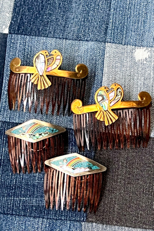 Vintage Single Hair Comb Selected by Anna Corinna Jacket at Free People in Silver