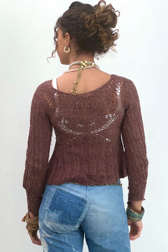 Vintage Hand Knit Cocoa Top Selected by Anna Corinna #1