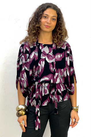 Vintage Chiffon Sparkle Top Selected by Anna Corinna