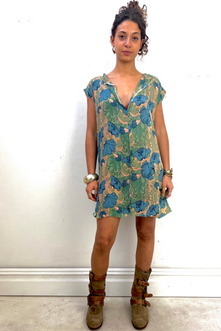 Anna Corinna Reworked Vintage Fuxia Smock Dress main image 1