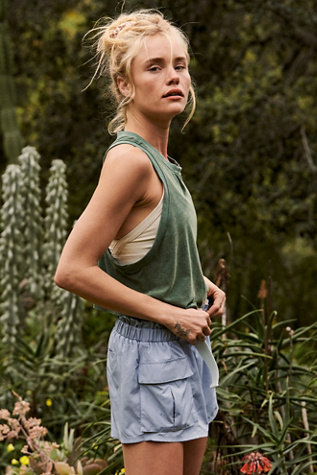 Free People Movement popular blue burnout tank