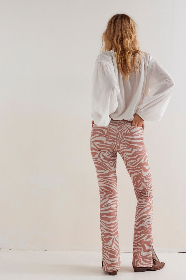 We The Free Level Up Slit Slim Flare Printed Jeans #1