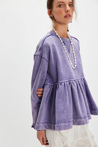 BB Doll Sweatshirt by Free People in Blue, Size: S
