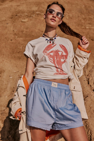 Lobster Tee by The Bureau at Free People in Ivory, Size: XS