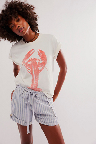 Lobster Tee by The Bureau at Free People in Ivory, Size: Small