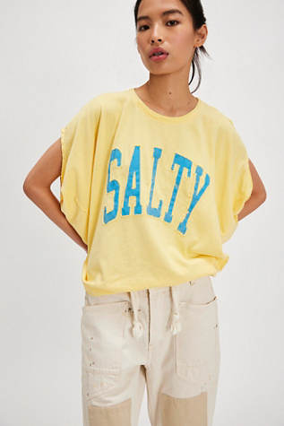 Salty Shasta Tee by Ragabond at Free People in Yel/Jaune, Size: XS