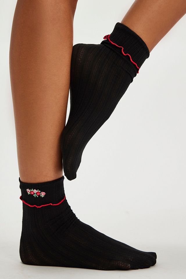 Only Hearts Pointelle Ankle Socks #1