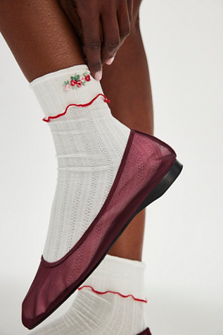 Only Hearts Pointelle Ankle Socks