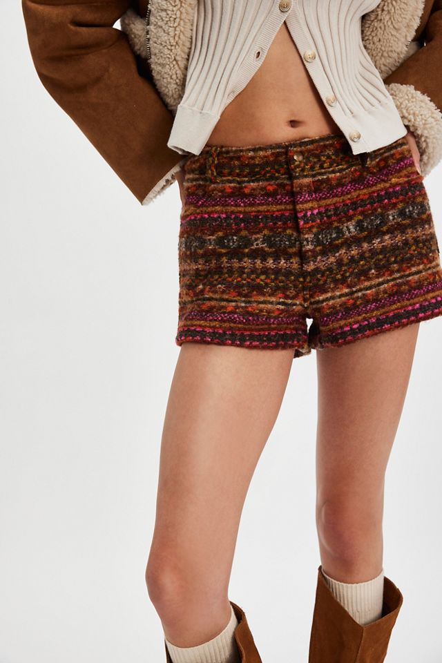 Anna Sui Fair Isle Fleece Shorts #4