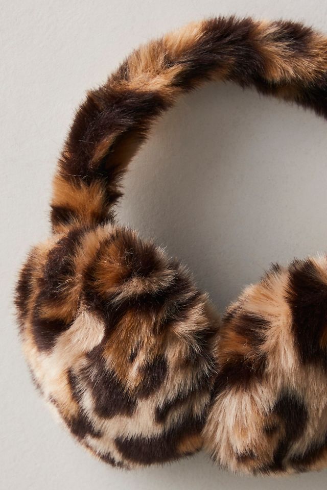 Smitten Faux Fur Leopard Earmuffs #1