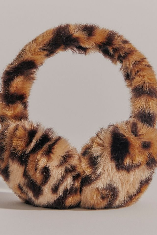 Smitten Faux Fur Leopard Earmuffs #3