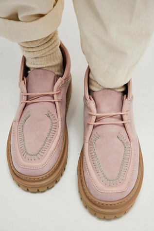 Luca Crochet Chukka Boots by Laidback London at Free People in Pink, Size: EU 38