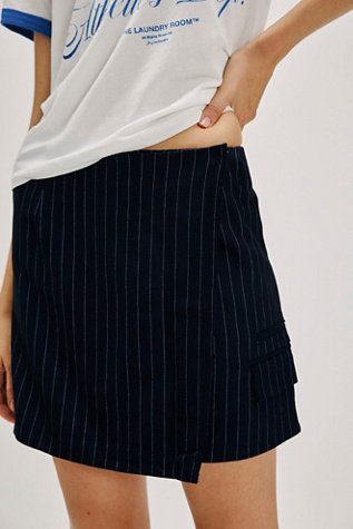 Pinstripe Mini Skirt