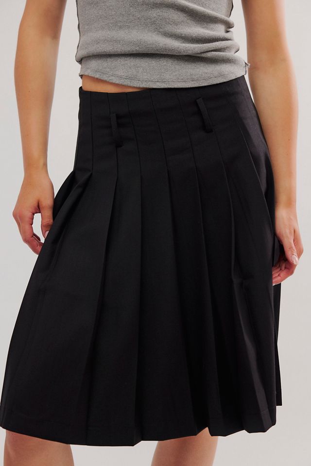 Zemeta Mel Pleated Low-Rise Midi Skirt #2