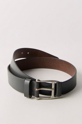Carraway Leather Belt at Free People in Gravel Rock, Size: M/L
